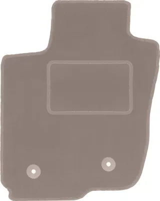 Produktbild von Fahrerfußmatte Velours beige passend für Toyota RAV4 III (2006-2013, SUV) – mit Befestigungen – passgenau