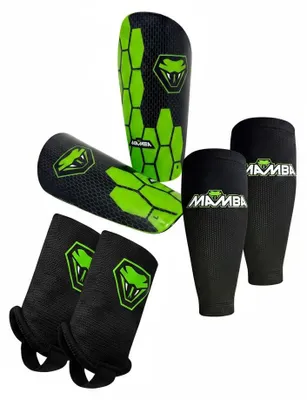 Productafbeelding van 3-in-1 Set Scheenbeschermers met Compressiekousen