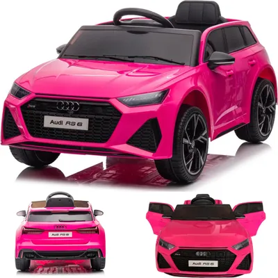 Produktbild von AUDI RS6 quattro Kinderauto Kinder Elektroauto mit Fernbedienung mp3 und mehr Pink / Rosa