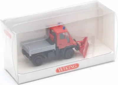 Produktbild von Wiking 6460433 Feuerwehr Unimog m. Schneeplfug 1:87 in