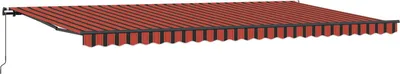 Image de vidaXL Store rétractable orange et marron 600 x 300 cm