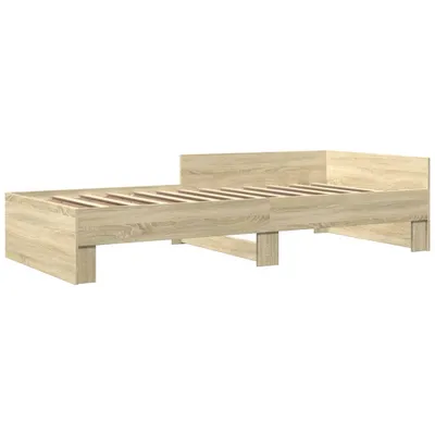 Image de Cadre de lit sans matelas chêne sonoma 100x200 cm
