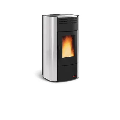Produktbild von Extraflame Raffaella Idro H15 Wasserführender Pelletofen Stahl Hellgrau