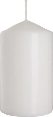 Produktbild von WEISSE Zylinderkerze Kommunion Hochzeit BISPOL 6x10cm