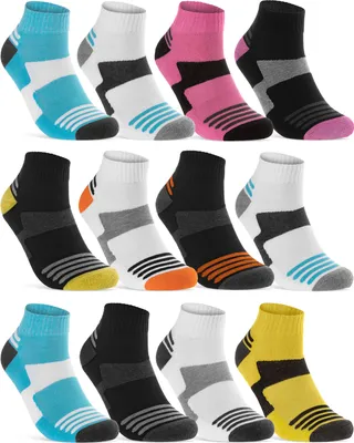 Produktbild von 6 oder 12 Paar SPORT Sneaker Socken Herren Damen Sportsocken Frotteesohle Baumwolle - 36850/26 12 Paar 39-42