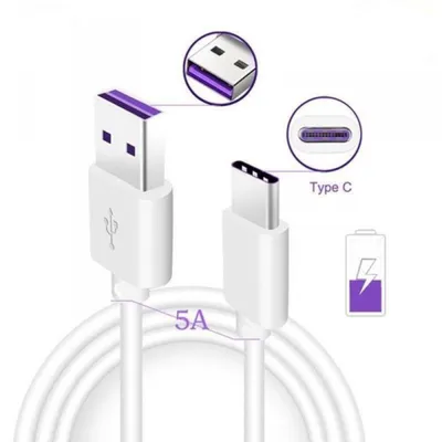 Immagine prodotto di Huawei Cavo Usb Type-C 5A Bianco Hl-1289 Ap71 Qc3.0