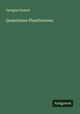 Produktbild von Quaestiones Phaethonteae