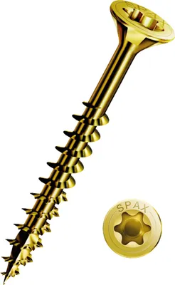Produktbild von 50er-Pack SPAX Senkkopf-Torx-Stahlschrauben, Durchmesser 4,5 mm x Länge 60 mm