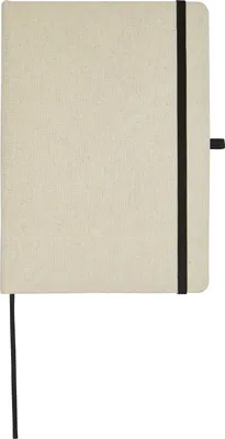 Image de Carnet de notes "Tutico", cotonPF4173 (12,2 cm x 17,4 cm) (Naturel/Noir)