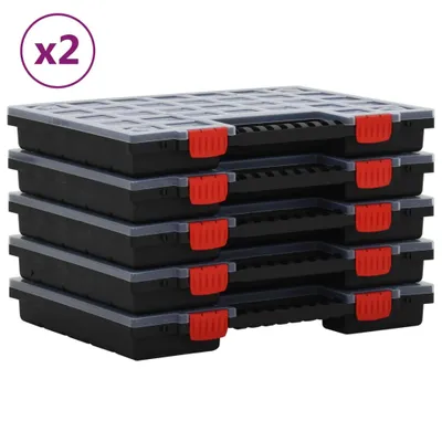Obrázek produktu pro Organizéry na součástky 10 ks 40 x 30 x 5 cm polypropylen