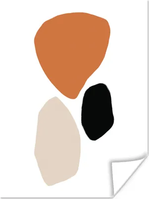 Produktbild von MuchoWow® Poster Abstrakt - Minimalismus - Design 120x160 cm - Wandbilder