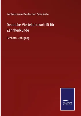 Produktbild von Deutsche Vierteljahrsschrift für Zahnheilkunde