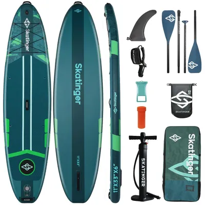 Immagine prodotto di SKATINGER Ice Age Green 335x84x15 cm (11') tavola da SUP da turismo