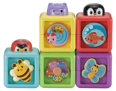 Produktbild von VTech Baby Stapel & Ontdek Blokkenset, 0,5 Jahr(e), Kunststoff, Mehrfarbig