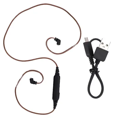 Obrázek produktu pro Adaptér s kabelem Bluetooth vhodný pro sluchátka QDC, OFC PVC 5.3, náhradní kabel ke sluchátkům s mikrofonem a ovladačem hlasitosti
