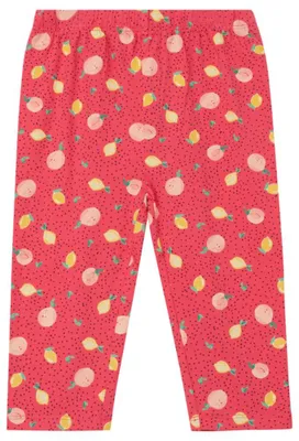 Obrázek produktu pro Legíny pro dívky značky s.Oliver Junior – model Capri, celoprint, elastický pas