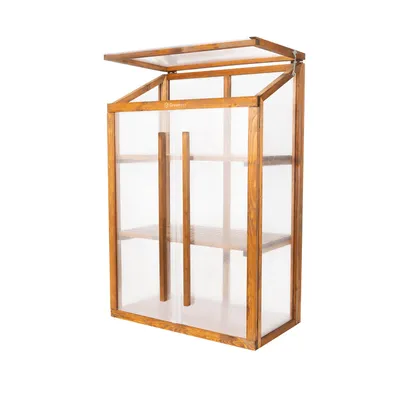 Obrázek produktu pro Greenspot Origin Mini Skleník - 80x42x121cm Palisandr hnědý