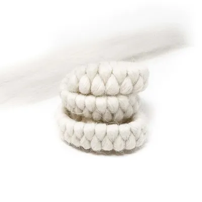 Image de Cheveux en crêpe de laine Mehron, couleur blanche
