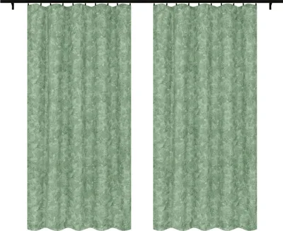 Produktbild von Fertige Vorhänge mit Kräuselband 140x250 cm 2 Stücke Grün Fertige Vorhänge blickdichte Gardinen für Wohnzimmer