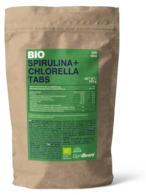 Produktbild von GymBeam - Spirulina + Chlorella, 250 g