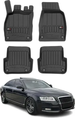Obrázok produktu pre 2008-2011 Audi A6 Limo Allroad Avant FL Fußmatten TPE Schwarz 4 tlg