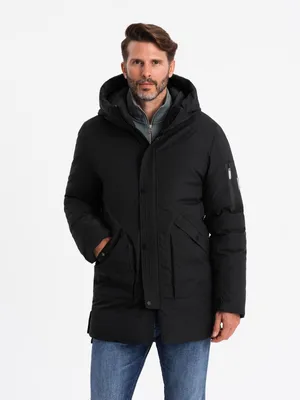 Produktbild von Ombre Winterjacke  für Männer schwarz M