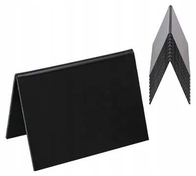 Zdjęcie produktu dla STOJAK STOŁOWY DO PISANIA KREDĄ | CZARNY |10 SZTUK | 10 x 7 cm