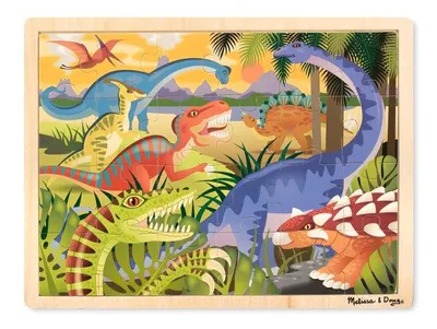 Produktbild von MELISSA Holz Dinosaurier Puzzle 24el 19066