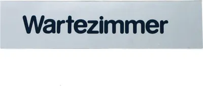Produktbild von GRÄWE Türschild "Wartezimmer"