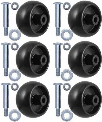 Produktbild von Dekwiel-Set für Rasenmäher - 4 Zoll Durchmesser - Schwarz - Ersatzteile für Rasenmäher