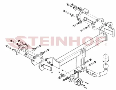 Produktbild von Z546023 Anhängerkupplung passend für BMW 3 Seria 09/1999-2005 starr