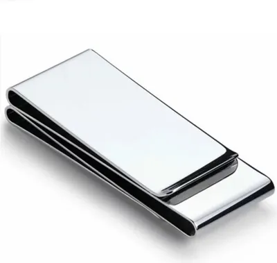 Produktbild von Geldklammer Edelstahl Money Clip Geldclip Silberfarben Hochglanz
