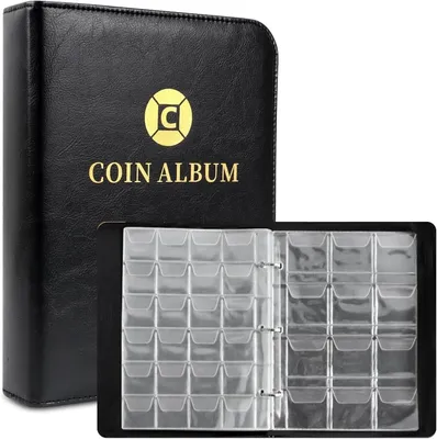 Produktbild von Münzalbum 480 Fächer, für Sammlung, transparent, Münzsammler