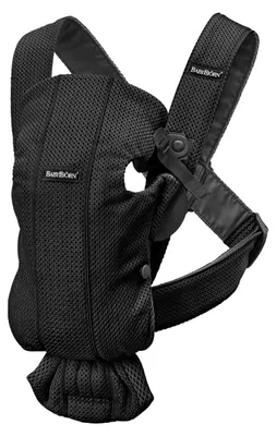 Produktbild von BabyBjörn Babytrage Mini, 3D-Netzstoff, Schwarz