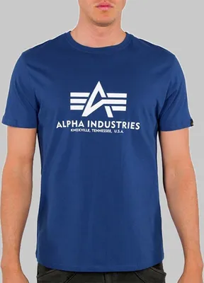Obrázek produktu pro Pánské tričko Alpha Industries Basic T-Shirt Blue - M