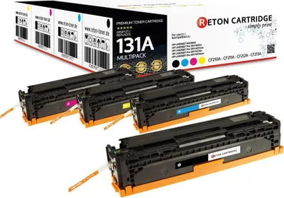 Produktbild von 4 Reton Toner kompatibel zu  HP 131A / CF210A CF211A CF212A CF213A