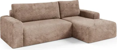 Immagine prodotto di Folgarida - Divano Letto con Penisola, 268x163 cm Beige, Contenitore