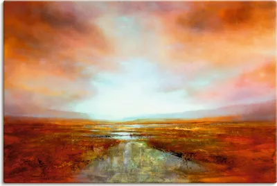 Produktbild von ARTland Leinwandbild Weites Land Größe: 30x20 cm