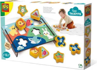 Image de Jeu éducatif, SES Creative, Bois, 1 an et plus, Multicolore