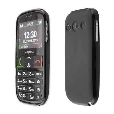Obrázek produktu pro caseroxx ochranný kryt TPU kompatibilní s Emporia Euphoria V50 / Active V50 4G, gumový obal na mobilní telefon černý