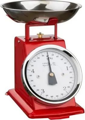 Produktbild von Soehnle 7915011, Mechanische Küchenwaage, 5 kg, 20 g, Rot, Edelstahl, 230 mm, 195 mm
