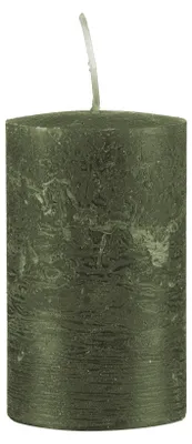 Produktbild von durchgefärbte Rustic Kerzen Oliv 80 x Ø 60 mm, 1 Stück