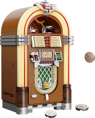 A model of a jukebox.