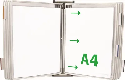 Produktbild von Tarifold Wandelement A4 grau Sichttafel