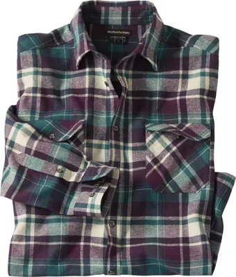 Image de Atlas For Men - Chemise pour homme AF1819 (3XL) (Prune/Vert)