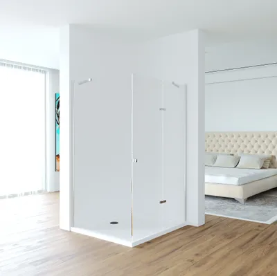 Produktbild von Duschkabine 90x90x195cm, 8mm ESG-Glas - Stilvoll und langlebig