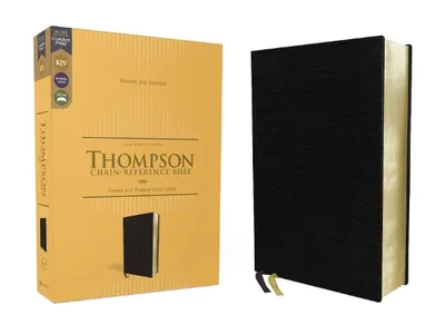 Productafbeelding van KJV, Thompson Chain-Reference Bible, European Lederfaserstoff, Black, Red Letter, Comfort Print