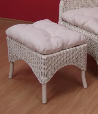 Produktbild von Rattanhocker mit Kissen "Doni"