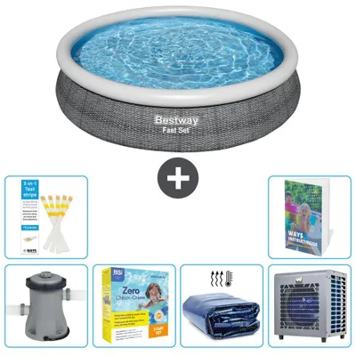 Immagine prodotto di Bestway Fast Set, piscina rotonda - 366x76 cm - 5 pezzi, modello S331