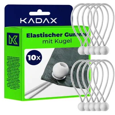 Zdjęcie produktu dla KADAX Zestaw Gum z Kulką Do Plandek mocowanie Guma 10szt
